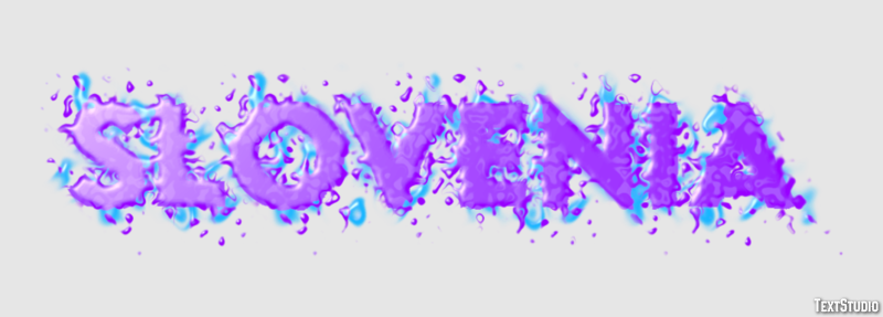 Slovenia Text Effect