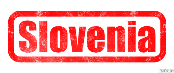 Slovenia Text effect