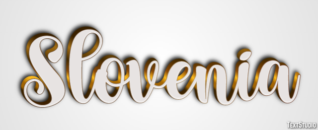 Slovenia Text Effect
