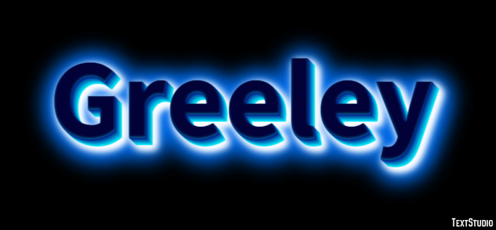 Greeley Efeito de texto