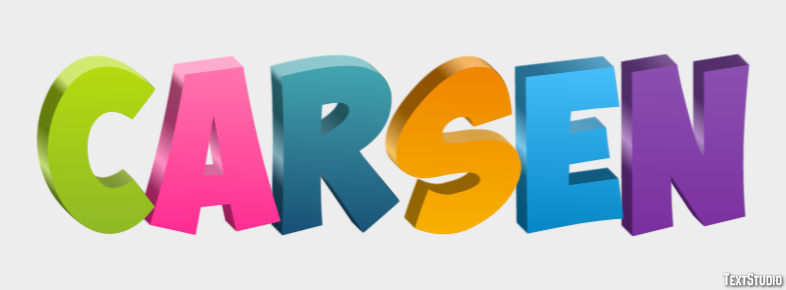 Carsen Text effect