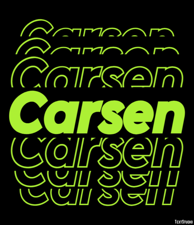 Carsen Text effect