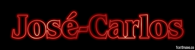 José-Carlos Efecto de texto