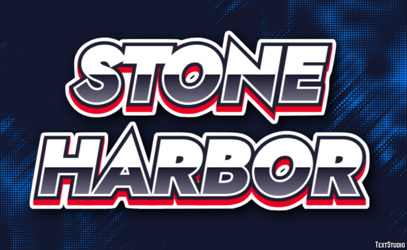 Stone Harbor Texteffekt
