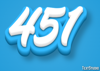 451 Text Effect