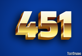 451 Text Effect