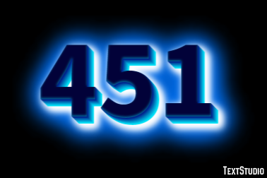 451 Text Effect
