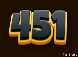 451 Text Effect