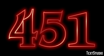 451 Text Effect
