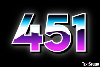451 Text Effect