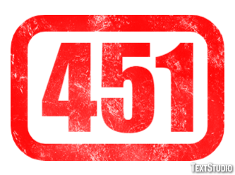 451 Text Effect