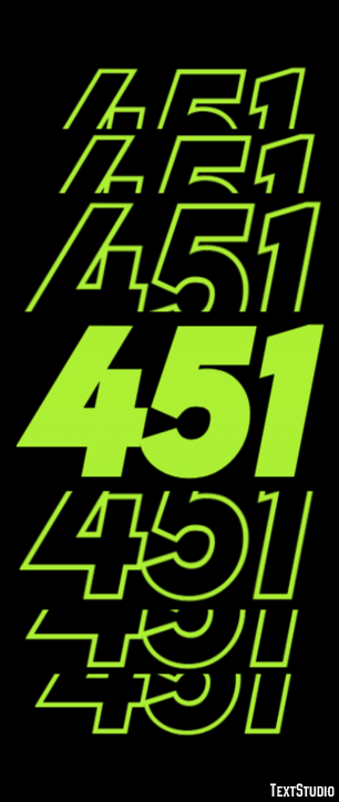 451 Text Effect