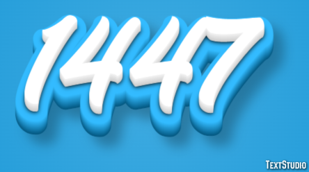 1447 Tekst Effect