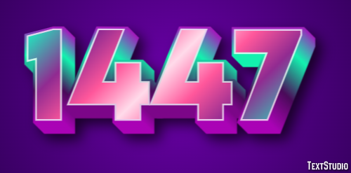 1447 Tekst Effect
