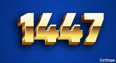 1447 Tekst Effect