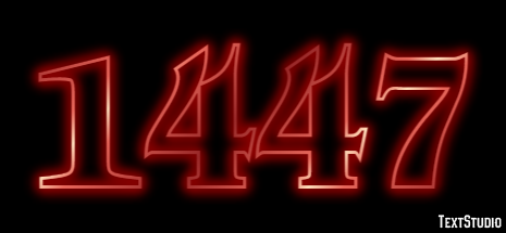 1447 Tekst Effect