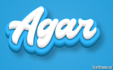 Agar Metin efekti