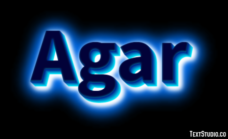 Agar Metin efekti
