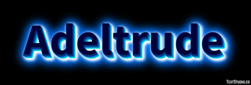 Adeltrude Texteffekt