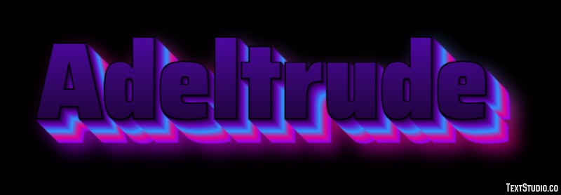 Adeltrude Efeito de texto