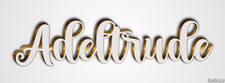 Adeltrude Efeito de texto