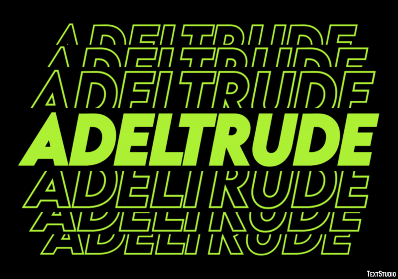 Adeltrude Effet de Texte