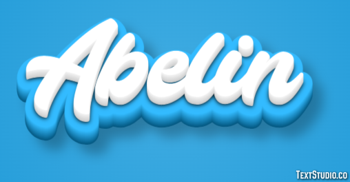 Abelin Text effect