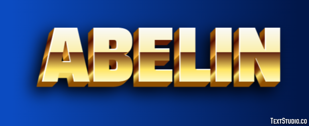 Abelin Text effect
