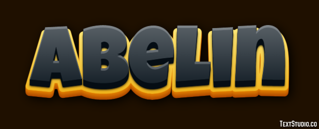 Abelin Text effect