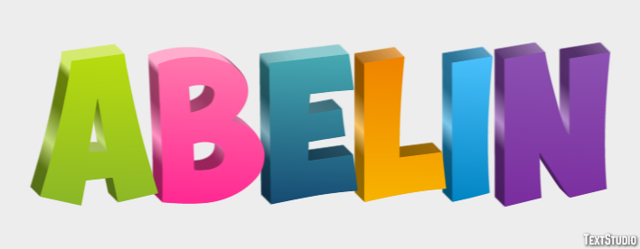 Abelin Text effect