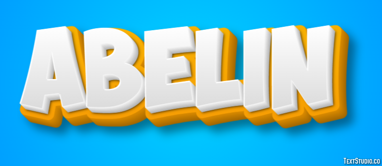 Abelin Text effect