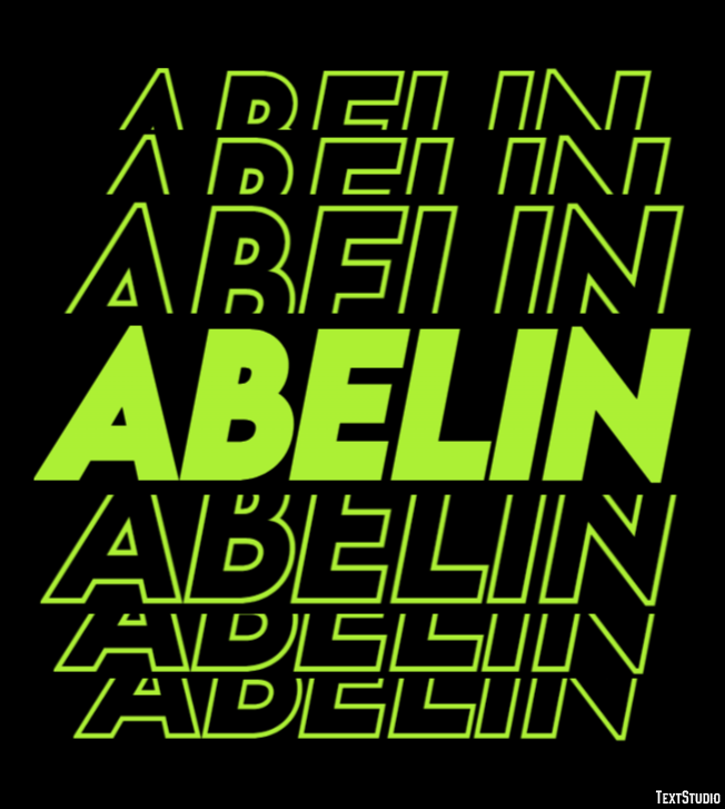 Abelin Text effect