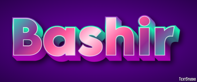 Bashir Efecto de Texto