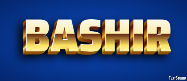 Bashir Efecto de Texto
