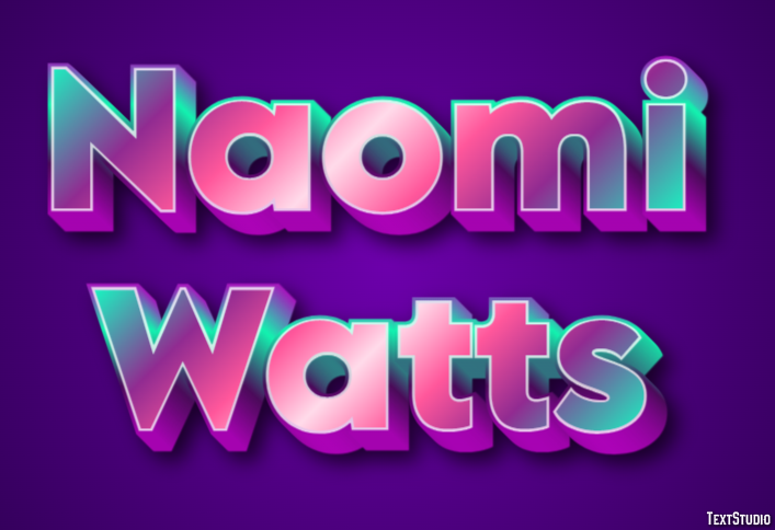 Naomi Watts Efeito de texto