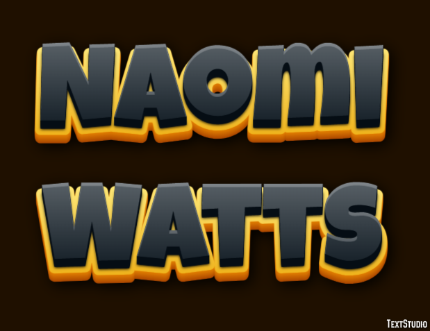 Naomi Watts Text Effect