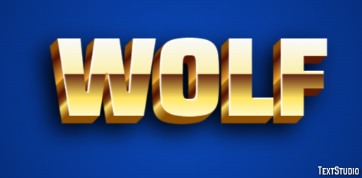 Wolf Efeito de texto