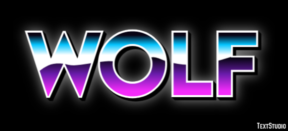 Wolf Efecto de Texto