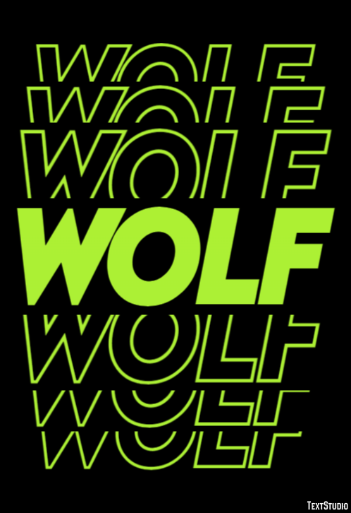 Wolf Efecto de Texto