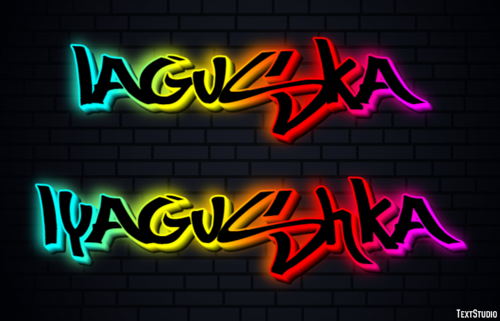 лягушка lyagushka Efecto de Texto