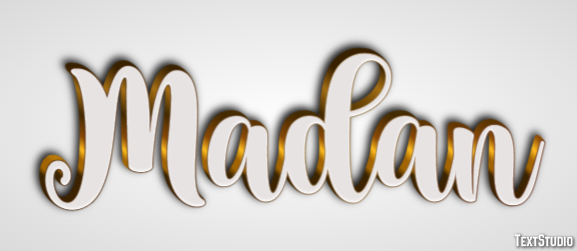 Madan Text effect