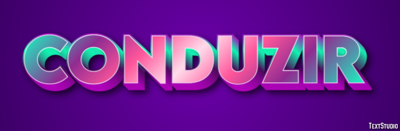 Conduzir テキスト効果
