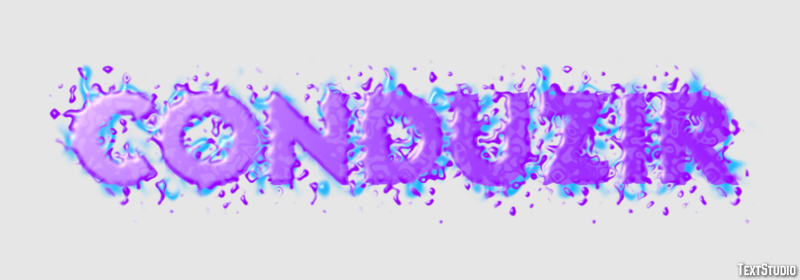 Conduzir テキスト効果