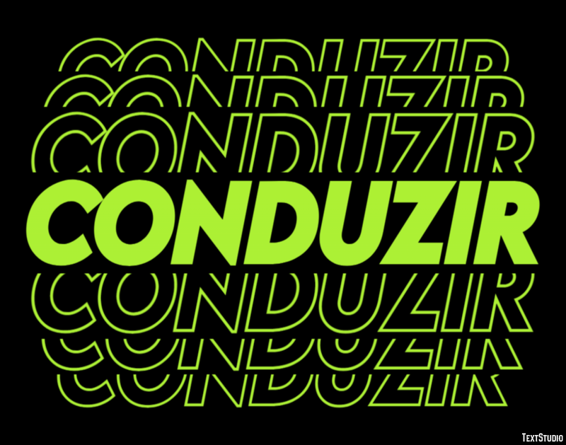 Conduzir テキスト効果