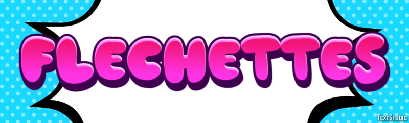 Fléchettes Text effect