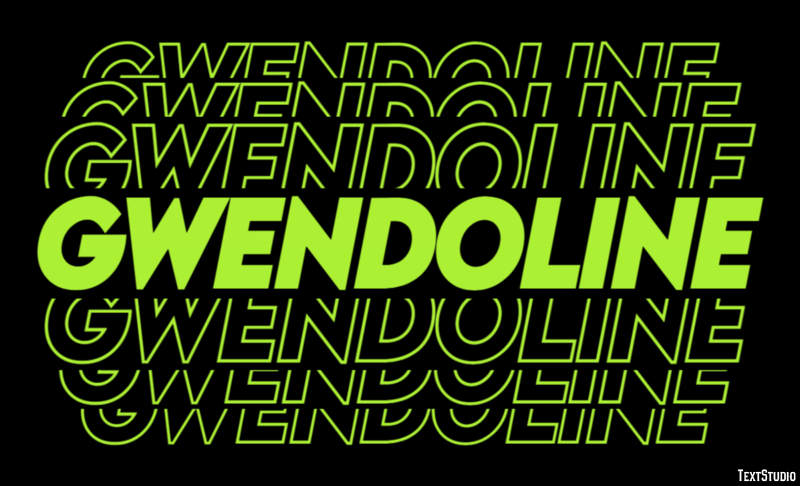 Gwendoline Texteffekt