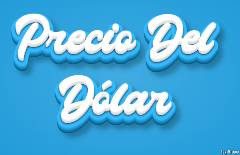 Precio Del Dólar Efeito de texto
