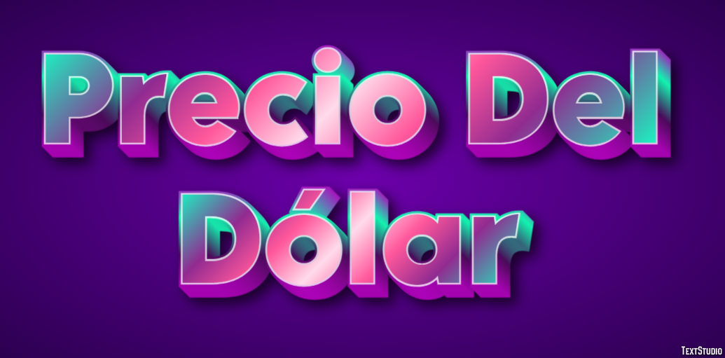 Precio Del Dólar Efeito de texto