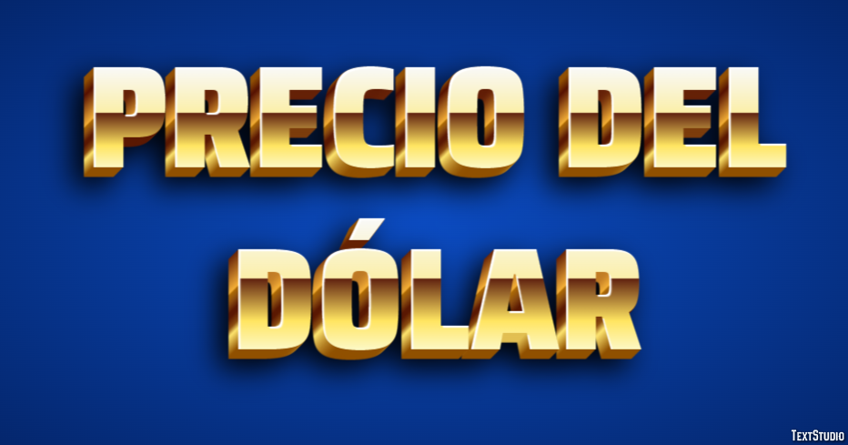 Precio Del Dólar Text effect
