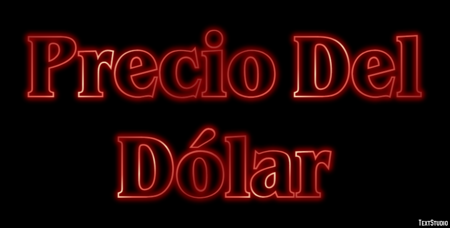 Precio Del Dólar Efeito de texto